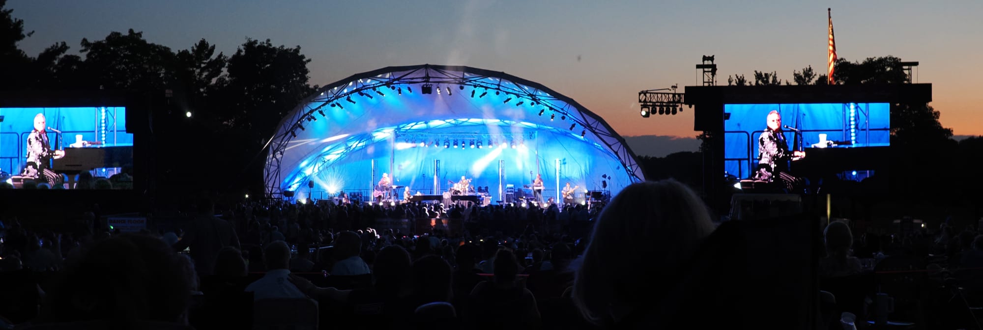 outdoor concert venue at sunset San Jose